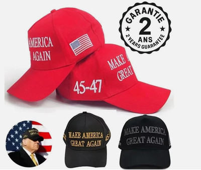 HERREN MÜTZE TRUMP MAGA MAKE AMERICA GREAT AGAIN ROT WEISS SCHWARZ GOLD