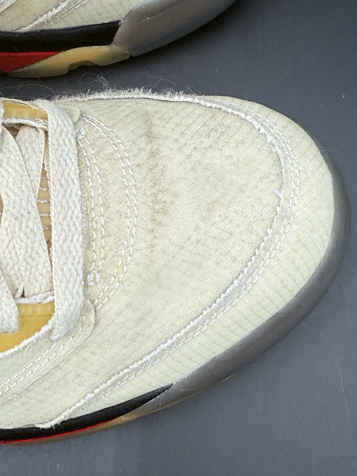 OFF WHITE X NIKE Nike Air Jordan 5 Retro SP X Off White Sail DH8565 100 taglia 9 100% autentiche