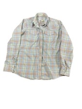 Rockmount Ranch Wear Shirt Mens Large Plaid Diamond Pearl Snap