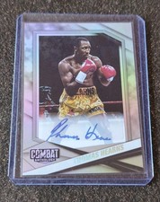 Panini Combat Anthology Thomas Hearns Autograph Silver Boxing Legend