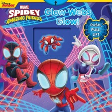 Marvel Spidey and His Amazing Friends: Glow Webs Glow Push-Pull-Spin Stori...