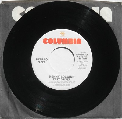 Kenny Loggins - Easy Driver - Used Vinyl Record 7 - Promo - G8100z