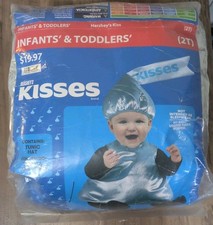 Hershey Kisses Baby Novelty Halloween Dress Up Silver 2-Piece Costume Size 2 Mo