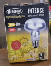 Mr. Reptile 75-watt intense basking UVA light, desert dwelling reptiles