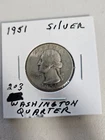 1951 Washington Quarter VG+/F Condition 90% Silver-Better Date # 203