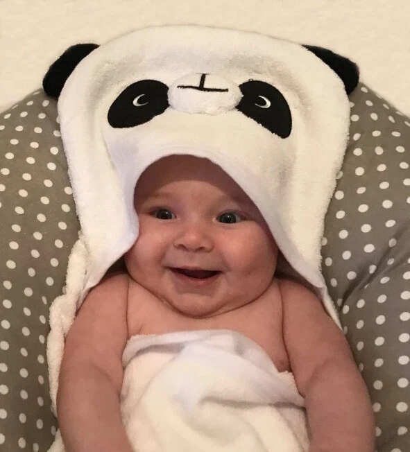 Premium 100% Cotton Hooded Panda Baby Bath Towel, Large, Soft, Super Absorbent
Opens in a new window