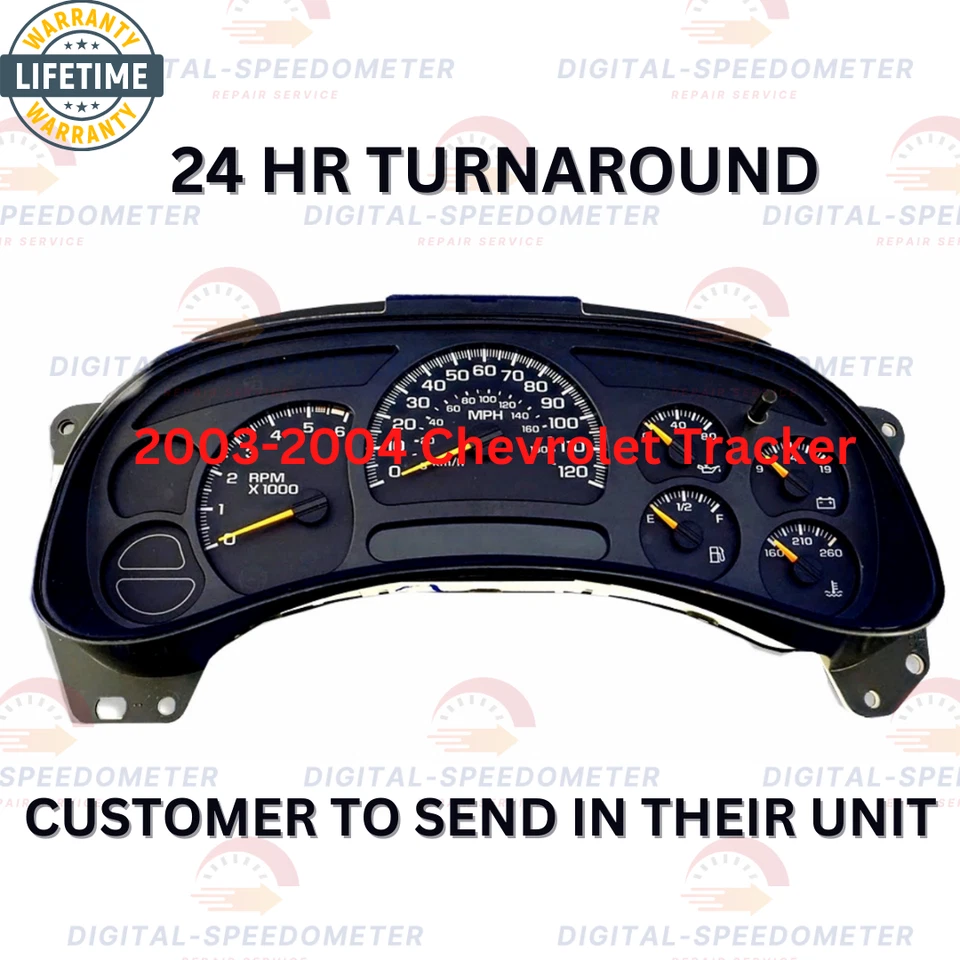 Servicio de reparación de velocímetro Chevrolet Tracker 2003-2004 Foto 2 de 3