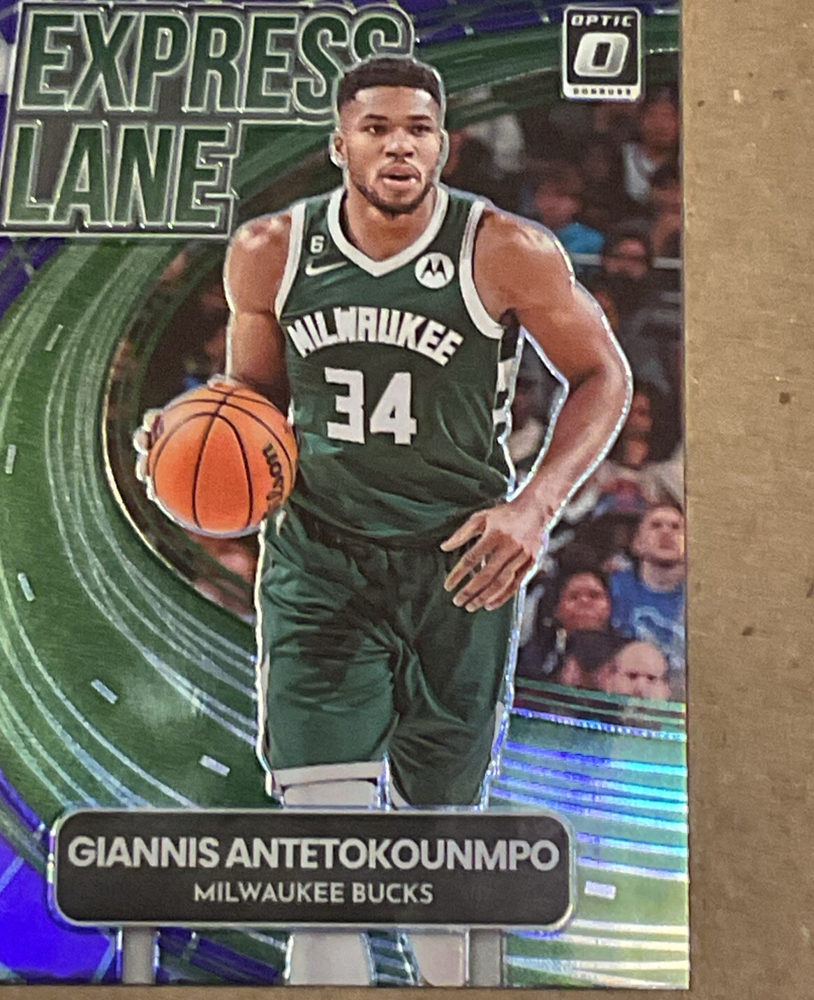 2022-23 Panini Donruss Optic Express Lane Holo Silver GIANNIS ANTETOKOUNMPO!!
