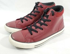CONVERSE LEATHER HIGH TOP UNISEX 6 MEN Rare PRE OWNED CHUCK TAYLOR ALL STAR Nice