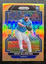 2022 Panini Prizm Prizms Neon Orange Nick Allgeyer #169 59/100