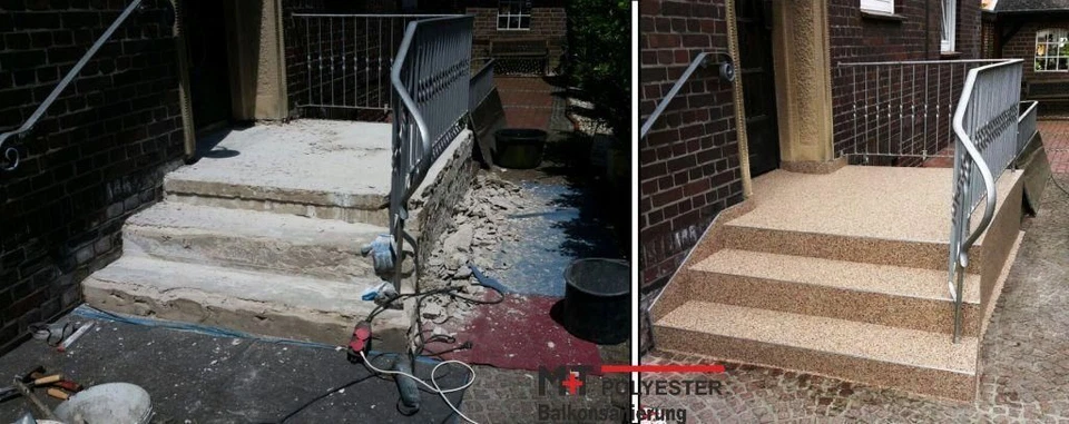 M+T POLYESTER EPOXIDHARZ Mörtel 2000 Garagenboden Beton Estrich Reparieren Garage Treppe Epoxy