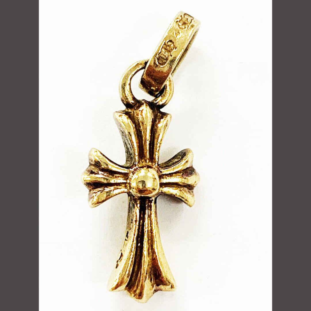 Chrome Hearts 22K CRS BBYFAT BABY FAT CROSS CHARM NECKLACE Chrome Hearts 22K CRS BBYFAT BABY FAT CROSS CHARM NECKLACE
