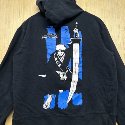 Vintage Bleach Hoodie Adult Size Medium Black Long Sleeve Vintage Bleach Hoodie Adult Size Medium Black Long Sleeve
