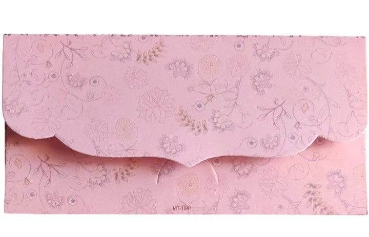 sobres de linternas rosadas y doradas, 7,3 in x 3,5 in pack de 10 Foto 3 de 3