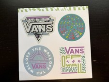 VANS Off The Wall Skateboard 4pc rare sticker set