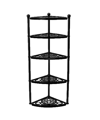 Le Creuset 5 tier pot stand Black Display shelf Enamel New Boxed