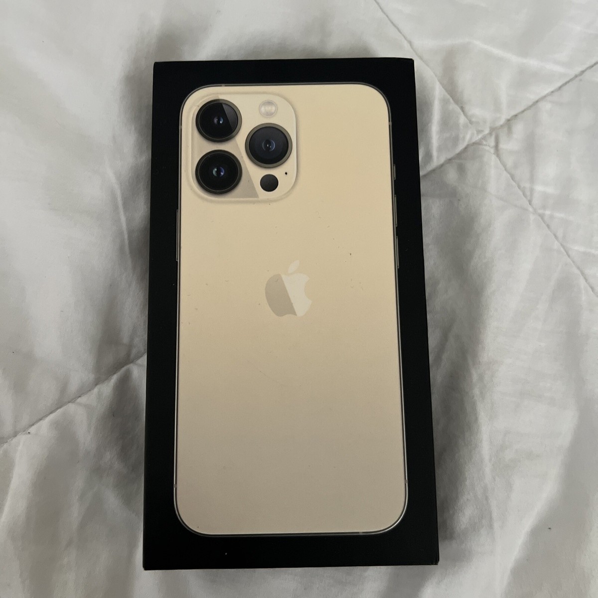 Original Apple iPhone 13 Pro 128GB Gold BOX ONLY Manual, Sticker