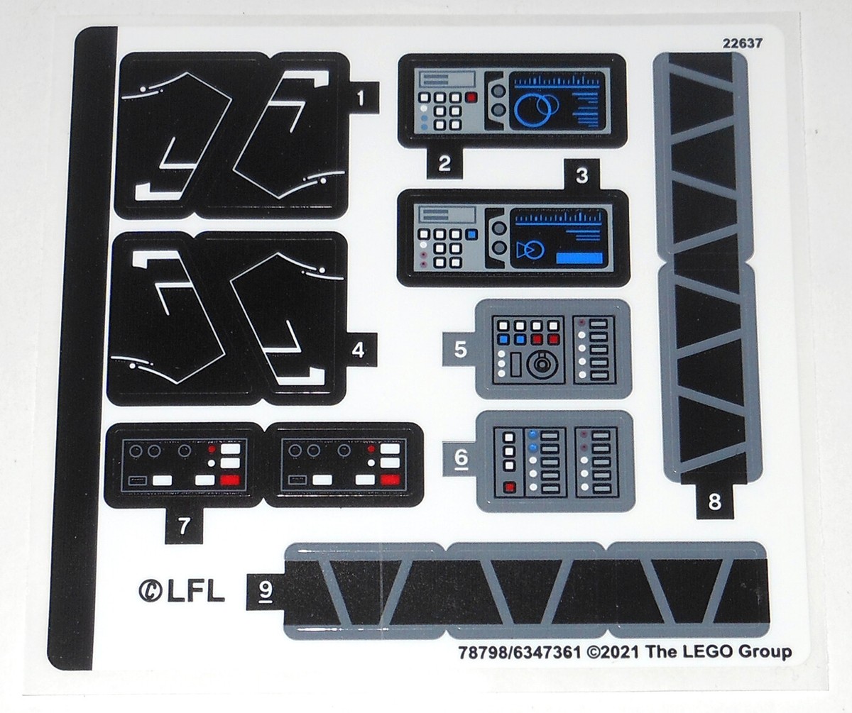 LEGO 75315 Imperial Light Cruiser: NEW STICKER SHEET ONLY Star