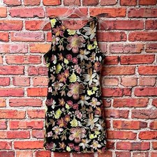 Black Floral Embroidered Sam Edelman Sephia Bloom Bow Back Mini Dress