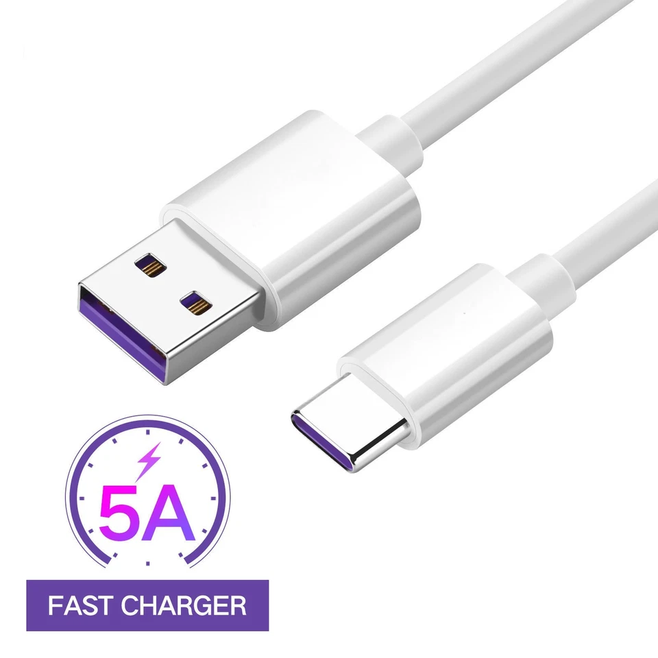 Fast Charging USB C Cable 5A Super Charge USB Type C for Huawei Mate20 P30 Pro - Image 2 of 4