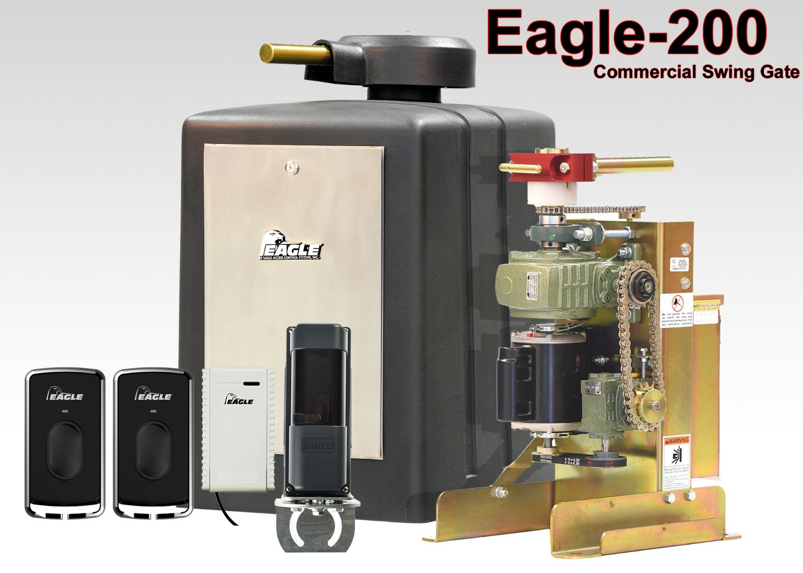 Swing Gate Operator Eagle 200 1/2hp Commercial Grade Automatic Gates