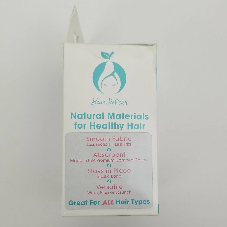 Women's Hair RePear Ultimate Hair Towel Anti Frizz Non Damaging Black Cotton - Image 4 of 4