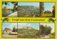 !0187 Postcard greetings from the Unstrut Valley, Freyburg, Burgscheidungen, Nebra Market, Laucha