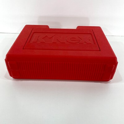 VTG 90s K'NEX Red Hard Storage Carry Case 1997 Intermediate