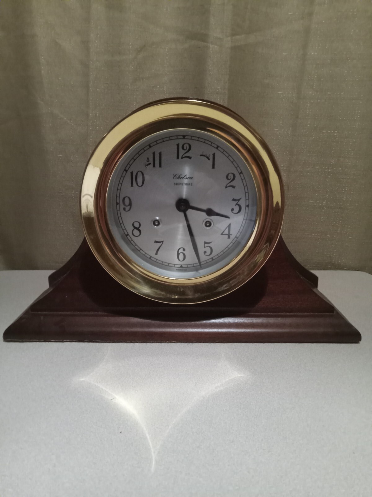 Chelsea Ships Clock Shipstrike Brass 5" 1/2 Dial eBay