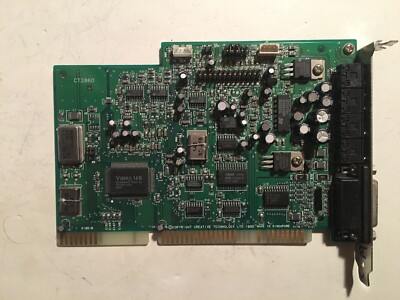 CREATIVE LABS CT2860 Isa Sound Karte, 5063-7043, 5063-7913, FCC Id: Ibact-Menuet