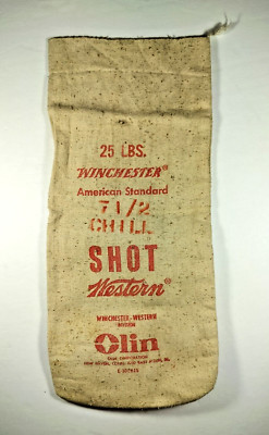 Winchester Shot Bag 25lbs American Standard 7 1/2 Chill Shot Western Division