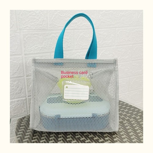 Unisex Lunch Bag Grey Lunch Box Bag New Washing Bag - Picture 9 of 11