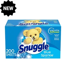 Snuggle Fabric Softener Dryer Sheets, Blue Sparkle, 200 Count