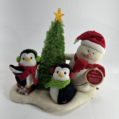 2006 Hallmark Jingle Pals Very Merry Trio Animated Singing Snowman