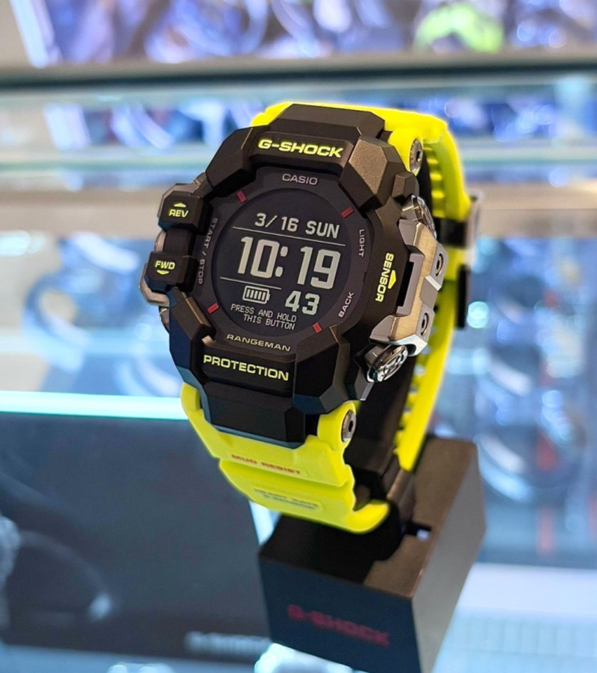 Casio G-Shock Rangeman GPR-H1000RY 1A9DR GPS Solar Watch Neon Yellow ...