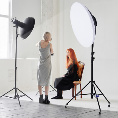 Studio Reflector 16'' Beauty Dish Standard Bowens Mount Flash Head Strobe Mount|
