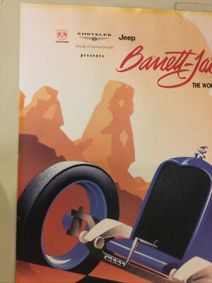 Barrett Jackson 2002 Classic Car Auction Poster 24”X36”. Artist