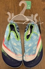 Aqua Leisure Sun Smart Toddler Hi Top Water Shoes Size Medium 7-8 New