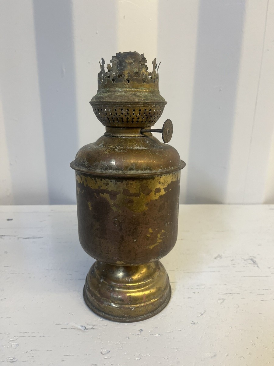 kosmos brenner Brass oil lamp 10” tall, Made In Holland | eBay