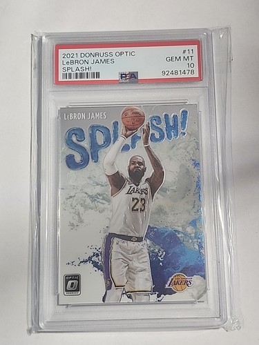 LeBron James #11 2021 Panini Donruss Optic Splash card