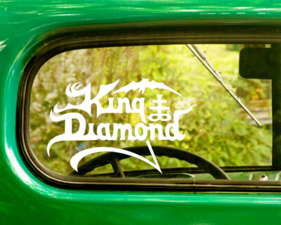 2 KING DIAMOND LOGO BAND DECAL Bogo Stickers For Car Truck Laptop Window Bumper