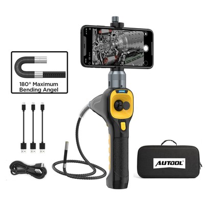 1080P HD Endoscope Camera 4-Way 360° Articulating Borescope Inspection Camera 
