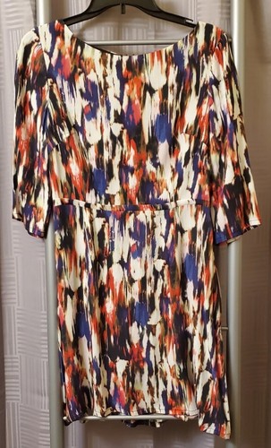 Robe Imprimée French Connection Isla Ripple - Taille 2, Neuve Avec étiquettes