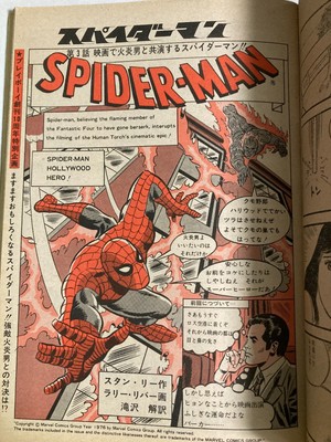 Weekly Playboy Magazine Japanese 1976 No.34 Spider man #3 Issue 