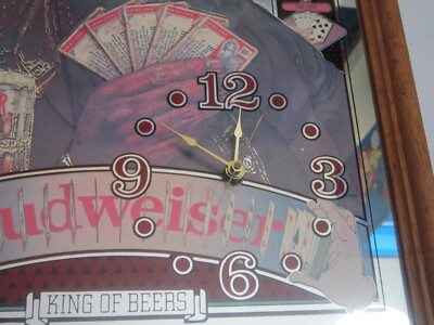VTG Budweiser Mirror - Know What Youre Holdin Poker King of Beers