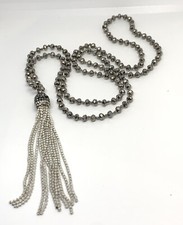 long beaded tassel necklce 30?