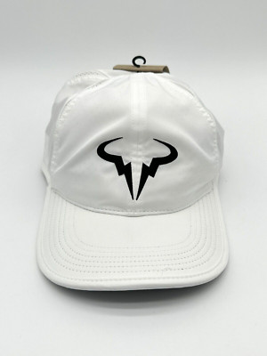 Nike Dri Fit Rafa Nadal Club Cap Size L/XL White Tennis Hat FB5600
