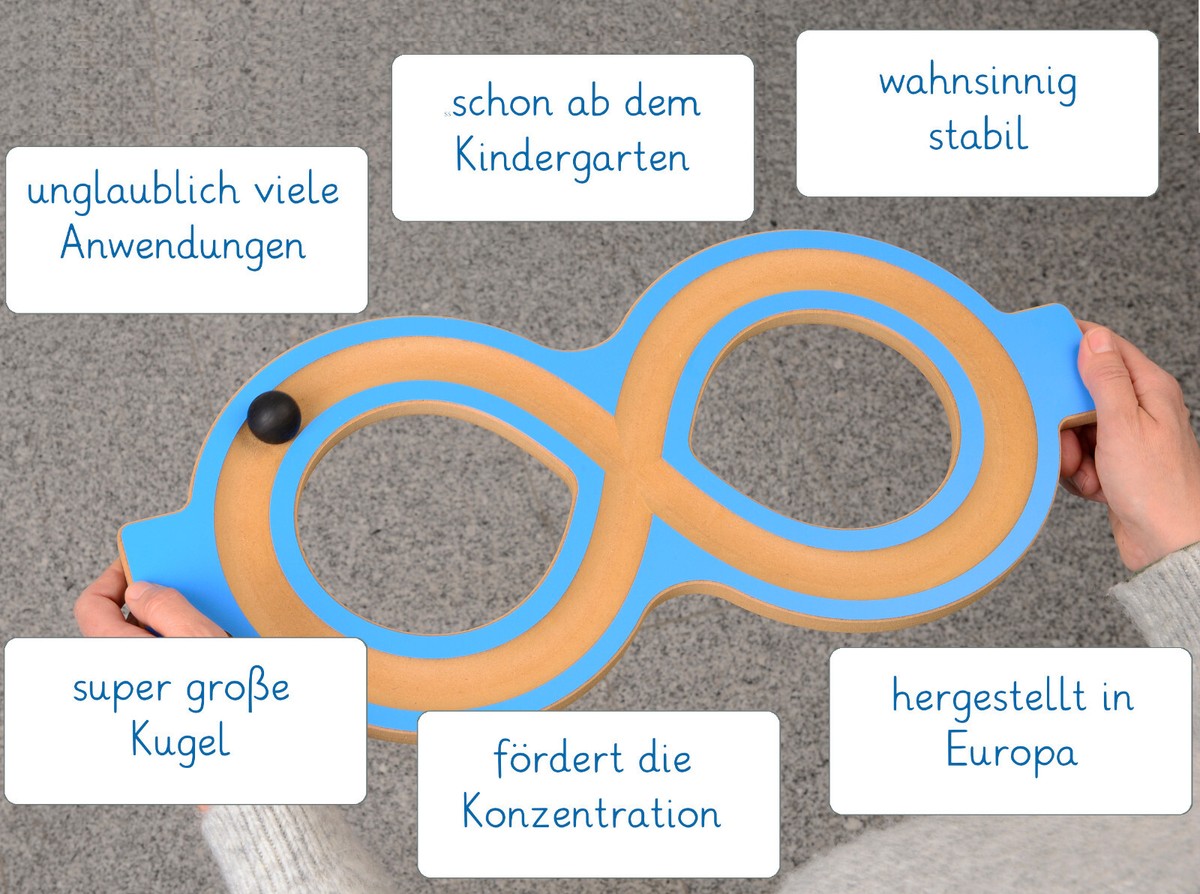 Balancespiel Liegende Acht Liegende Acht Balancespiel - Montessori Motorik  Acht Aus Holz Fr Konzentration Und Koordination