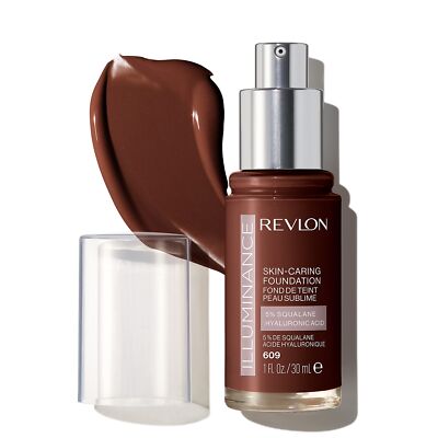 Revlon Illuminance Skin-Caring Liquid Foundation, Hyaluronic Acid, Hydrating and