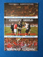 Liverpool v Manchester United Charity Shield 1977 Programme 13/8/77